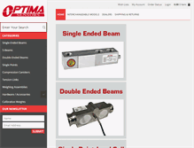 Tablet Screenshot of optimasensors.com